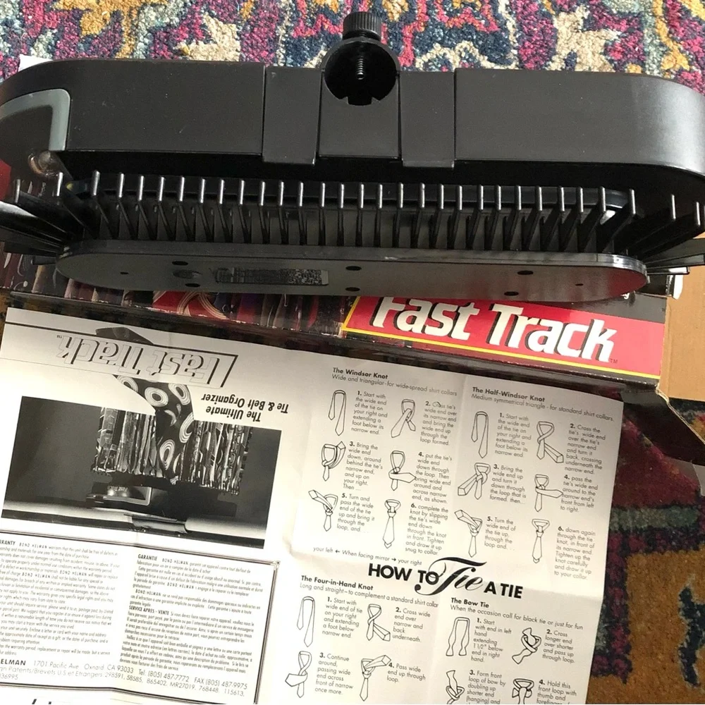 Fast Track Motorized Rotary Tie & Belt Organizer For 24 Ties & Belts, Rotates